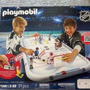 Playmobil NHL Hockey Arena Building Set - Blue, Red, White